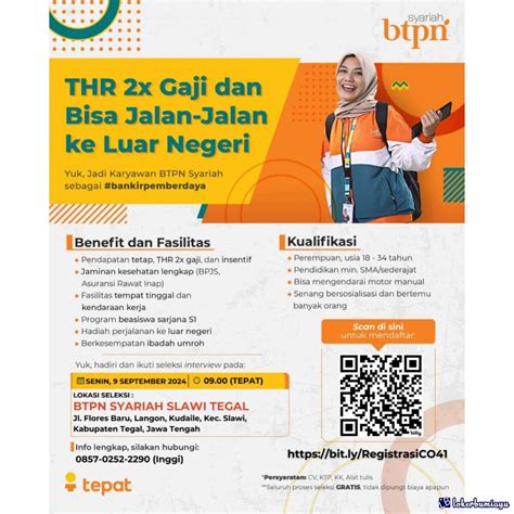 Lowongan Kerja Community Officer Pt Bank Btpn Syariah Tbk September