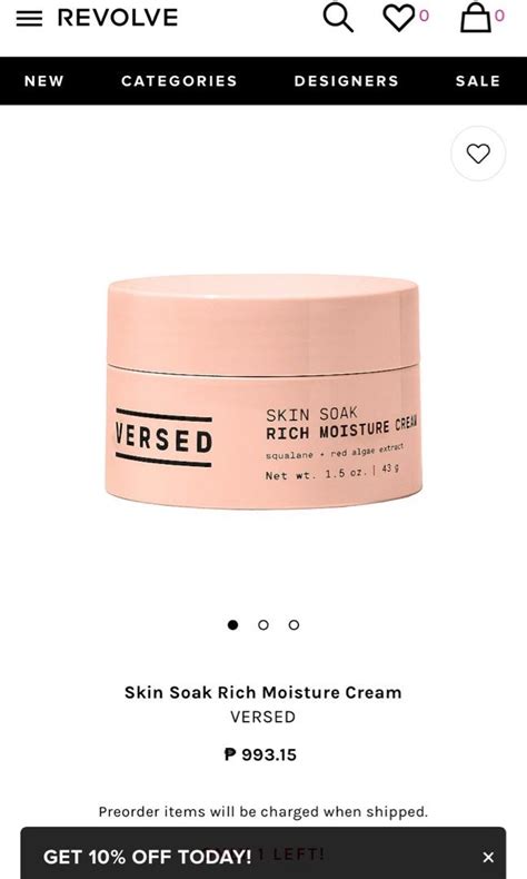 Versed Rich Moisture Cream Beauty And Personal Care Face Face Care On