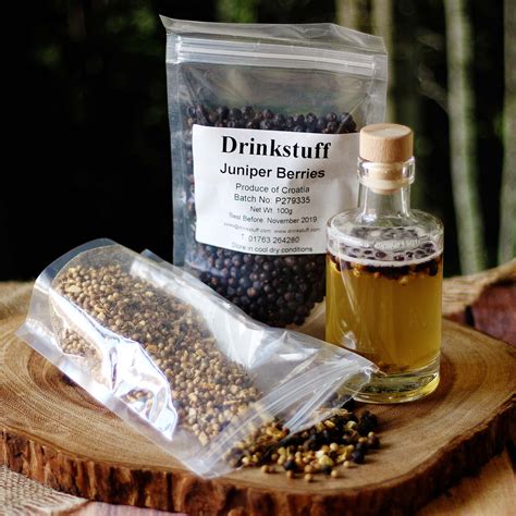 Premium Gin Botanicals Blend Set Juniper Berries And Spices Gin