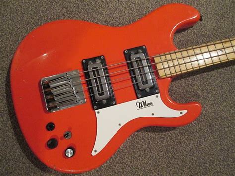 Wilson Bass Sixties Red Reverb Bass Sixties Guitar