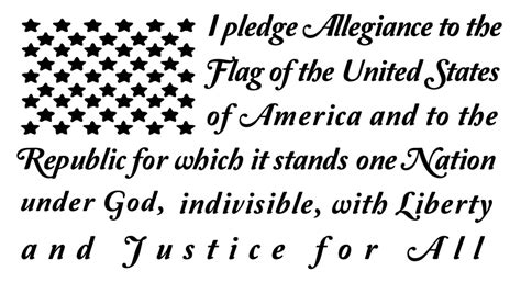 American Flag With Pledge Of Allegiance Svg | MockupsCreative.com