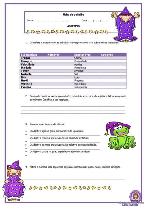 Adjetivos Portugu S Ple Apostilas Pdf Doc