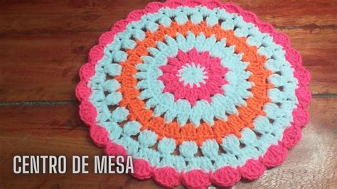 Tapete Centro De Mesa Tejido A Crochet Paso A Paso Youtube