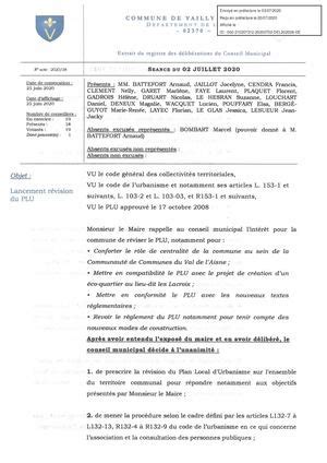 Calaméo Délibération du conseil municipal juillet 2020