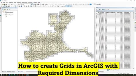 How To Create Grid In Arcgis With Required Dimension Grid Index Features Youtube