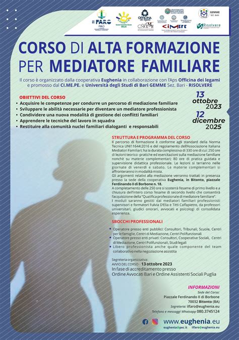 Corso Di Alta Formazione Per Mediatore Familiare