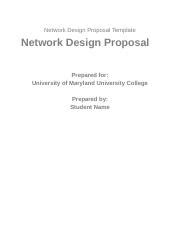 Newnetwork Design Proposal Template Docx Network Design Proposal