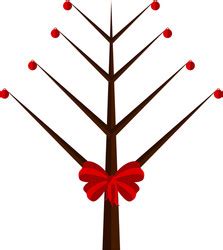 Naked Christmas Tree Vector Images 55