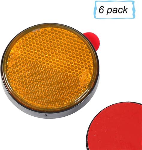 Aohewei Self Adhesive Reflectors Stick On Round Circular Reflectors