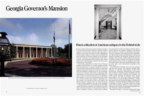 Georgia Governor's Mansion | Architectural Digest | MARCH/APRIL 1974