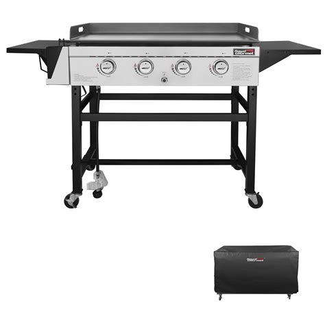 Royal Gourmet 4 Burner Flat Top Grill Griddle Combo Outdoor Propane Gas Griddle Gb4001c 52 000