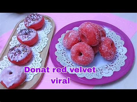 Resepi Donat Red Velvet Viral Mudah Dan Simple By Lia Kitchen YouTube