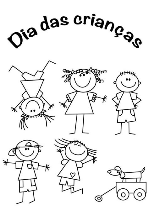 150 Desenhos Para Colorir Do Dia Das Crianças Pedagogicos