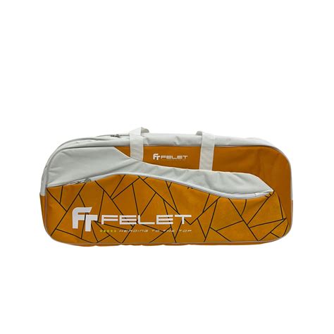 FELET DTB 612 RACQUET BAG ORANGE WHITE Vsmash Sports