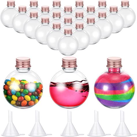 Amazon Layhit 24 Pcs Spherical Plastic Potion Bottles Ball Shape