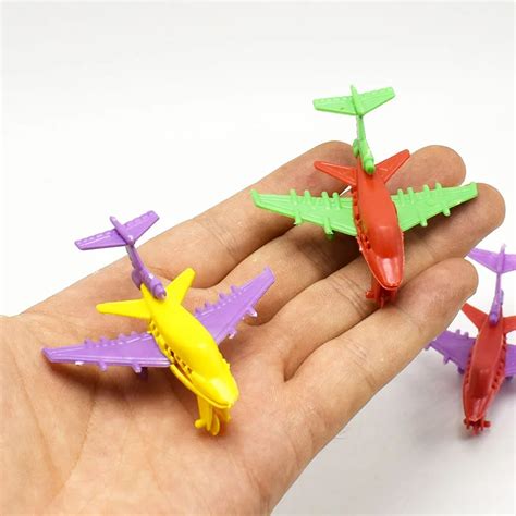 Novelty 10pcs/lot Mini DIY passenger plane Assemble self Locking Bricks ...