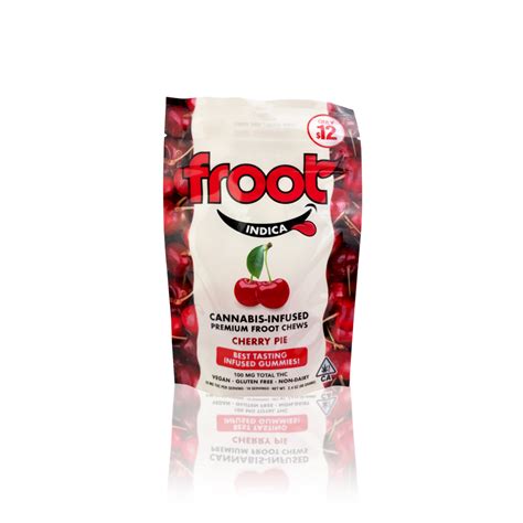 Froot Edible Cherry Pie Gummies 10 Pack 100mg Tropicanna