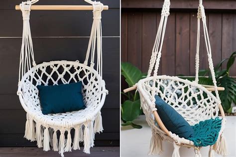 Premium Photo Diy Hanging Macrame Chair