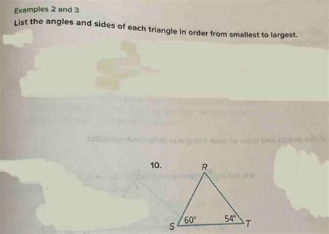 Solved Examples And List The Angles And Sides Of Each Triangle In