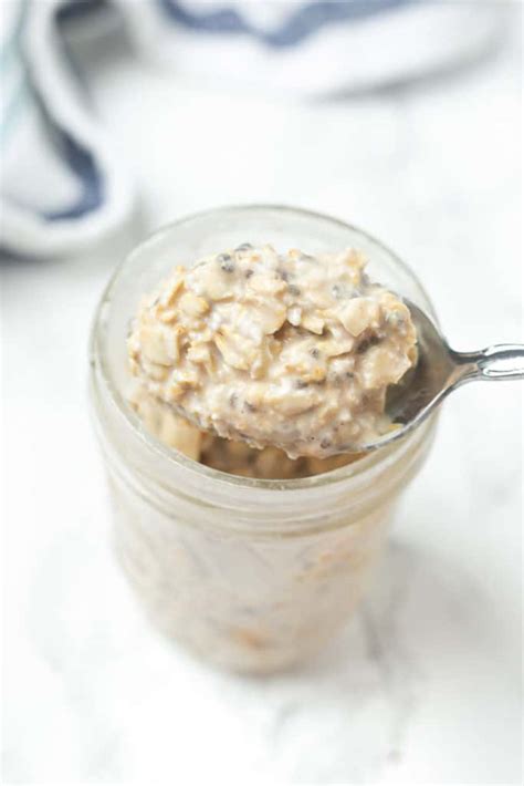 Simple Peanut Butter Overnight Oats Healthy Liv