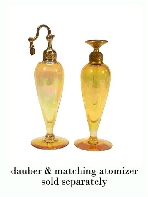 Antique Devilbiss Perfume Dauber Bottle Iridescent Finish S Art