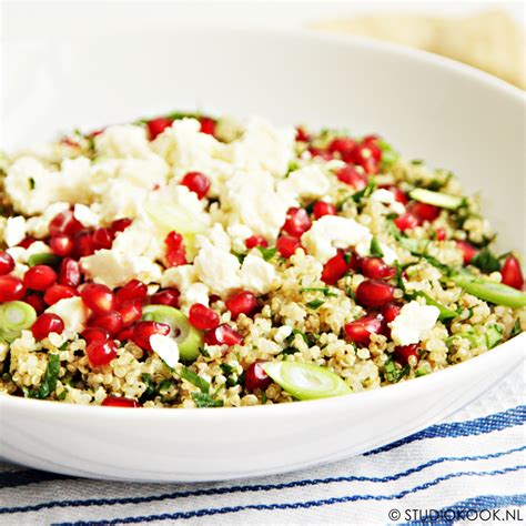 Tabouleh Recept Van Quinoa Met Feta En Granaatappel Studiokook