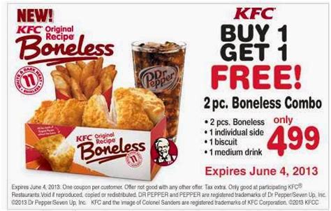 Note You Can Also Get This At Coupons For Kentucky Fried Chicken