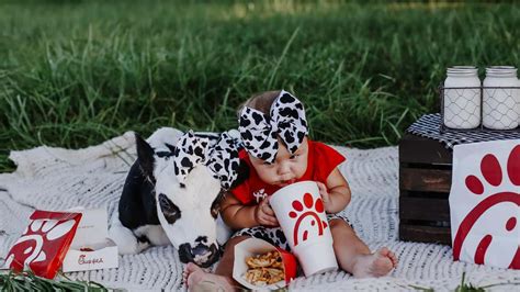 Florida Baby Rescued Calf Delight Social Media With Chick Fil A Photoshoot