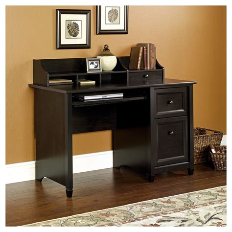 Sauder Edge Water Computer Desk, Black - Wellnestcares