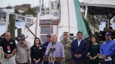 Biden visits Florida after hurricane: Biden visits Florida ...