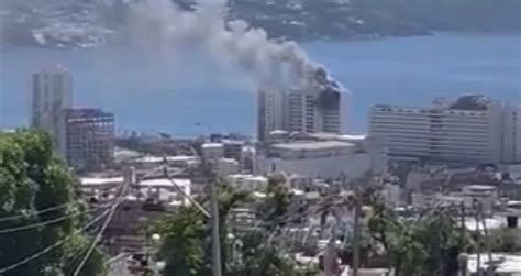 Aparatoso Incendio En El Hotel Emporio En Acapulco Proceso