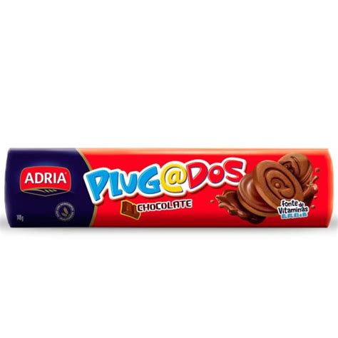 Biscoito Adria Plugados Recheado Chocolate G Sonda Supermercado