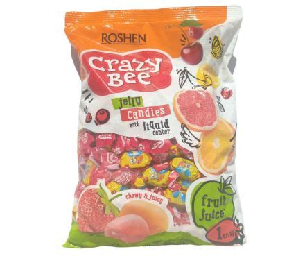 Galaretki Z Nadzieniem O Smaku Owocowym Roshen Crazy Bee 1 Kg Market