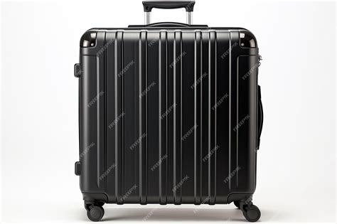 Premium AI Image | Black travel suitcase isolated on white background