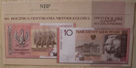 FOLDER DO BANKNOTU 10 zł 2008 Niepodległości NIEPODLEGŁOŚĆ RZADKOŚĆ