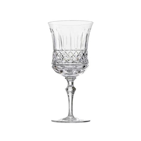 Jogo De Ta As De Cristal Mozart Para Vinho Branco Lapidado Ml