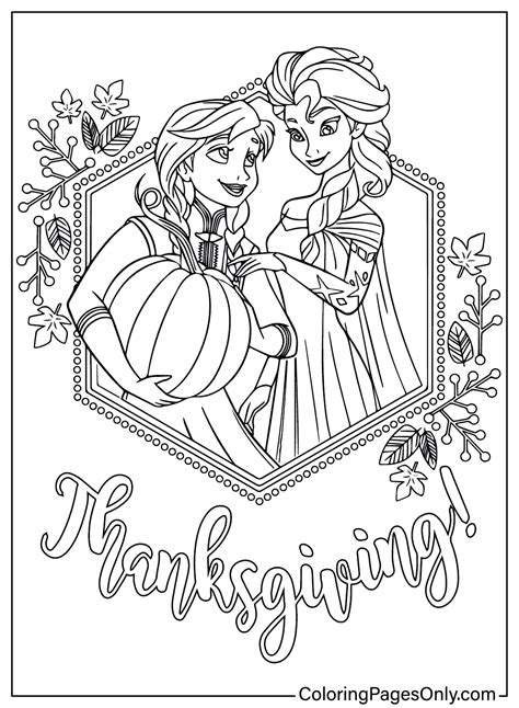 30 Disney Thanksgiving Coloring Pages