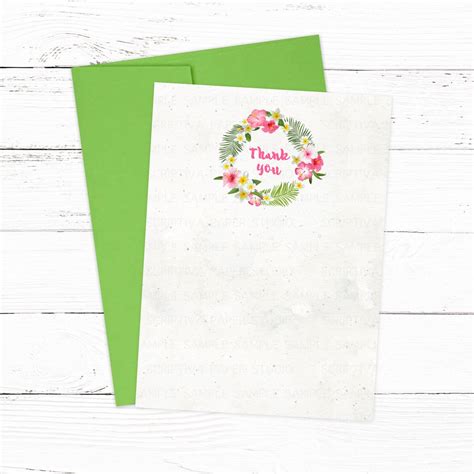 Tropical Stationery Thank You Note Cards for Tropical Themed - Etsy