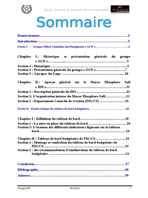 Pdf Rapport De Stage Ocp Dokumen Tips