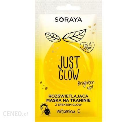 Maseczka Soraya Just Glow Rozświetlająca Maska Na Tkaninie Z Witaminą C