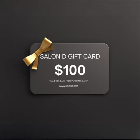 100$ Gift Card - Salon Services in Dallas Texas - Salon D