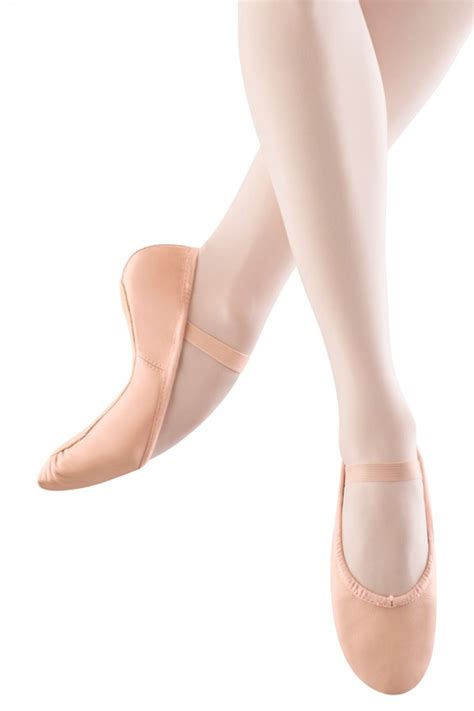 Demi Pointe Bloch Finist Re Chausson Danse Cuir Enfant Rose