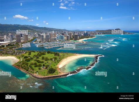 Magic island, Waikiki, Honolulu, Oahu, Hawaii Stock Photo - Alamy