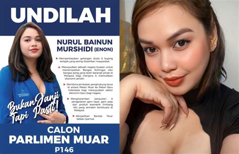 GE15 Sexy Female Influencer Contesting Muar Parliamentary Seat Hype