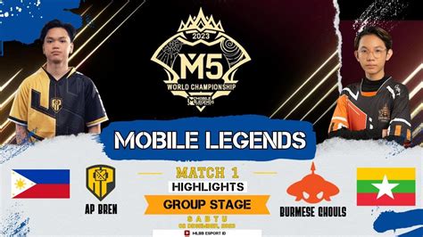 AP BREN VS BURMESE GHOULS GAME 1 GROUP STAGE M5 WORLD