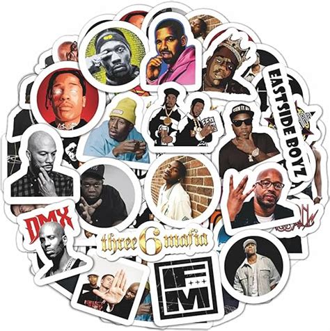 Amazon BulbaCraft 100Pcs Rapper Stickers Rap Stickers Rap Toys