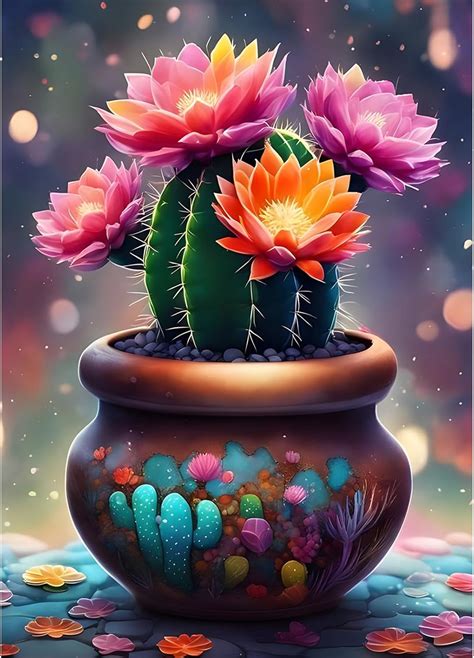 Amazon Heibago Cactus Diamond Painting Kits For Adults D Diamond