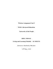 Educ Written Asignment Unit Final Pdf Written Assignment Unit