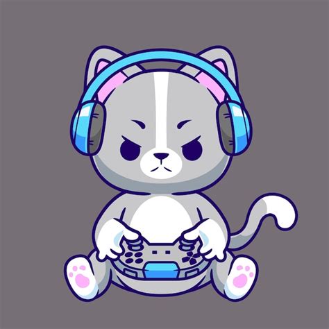 Cat Gaming Vectors And Illustrations For Free Download Freepik