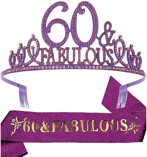 Buy Th Birthday Gifts For Women Th Birthday Tiara And Sash Purple